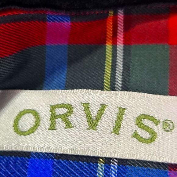 Orvis Carefree Tartan Plaid Buttondown Oxford Shirt, Size 12 - Picture 9 of 10